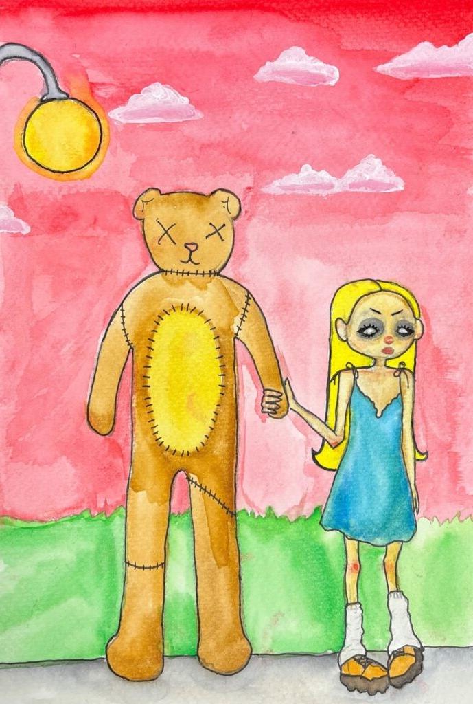 Tanner Crowley, 12th Grade, "Girl with Bear"