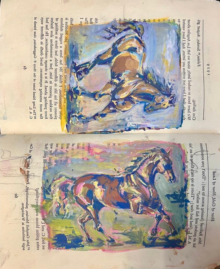 Kate Lindburg, 12th Grade, "Untitled Horses"