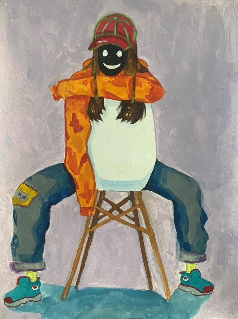 Vivian Sennhauser, 7th Grade, "Color Study", Painting